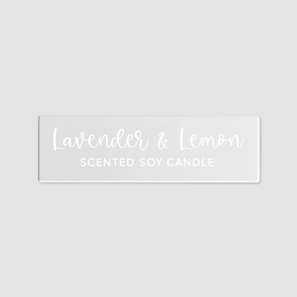 50 Buah 45X15Mm Label Stiker L - Personalised Candle Label ulasan dan harga