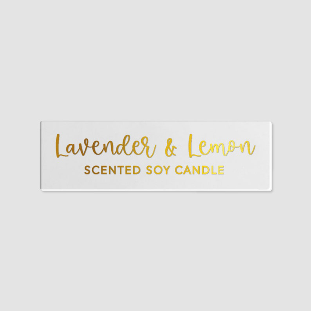 50 Buah 45X15Mm Label Stiker L - Personalised Candle Label ulasan dan harga