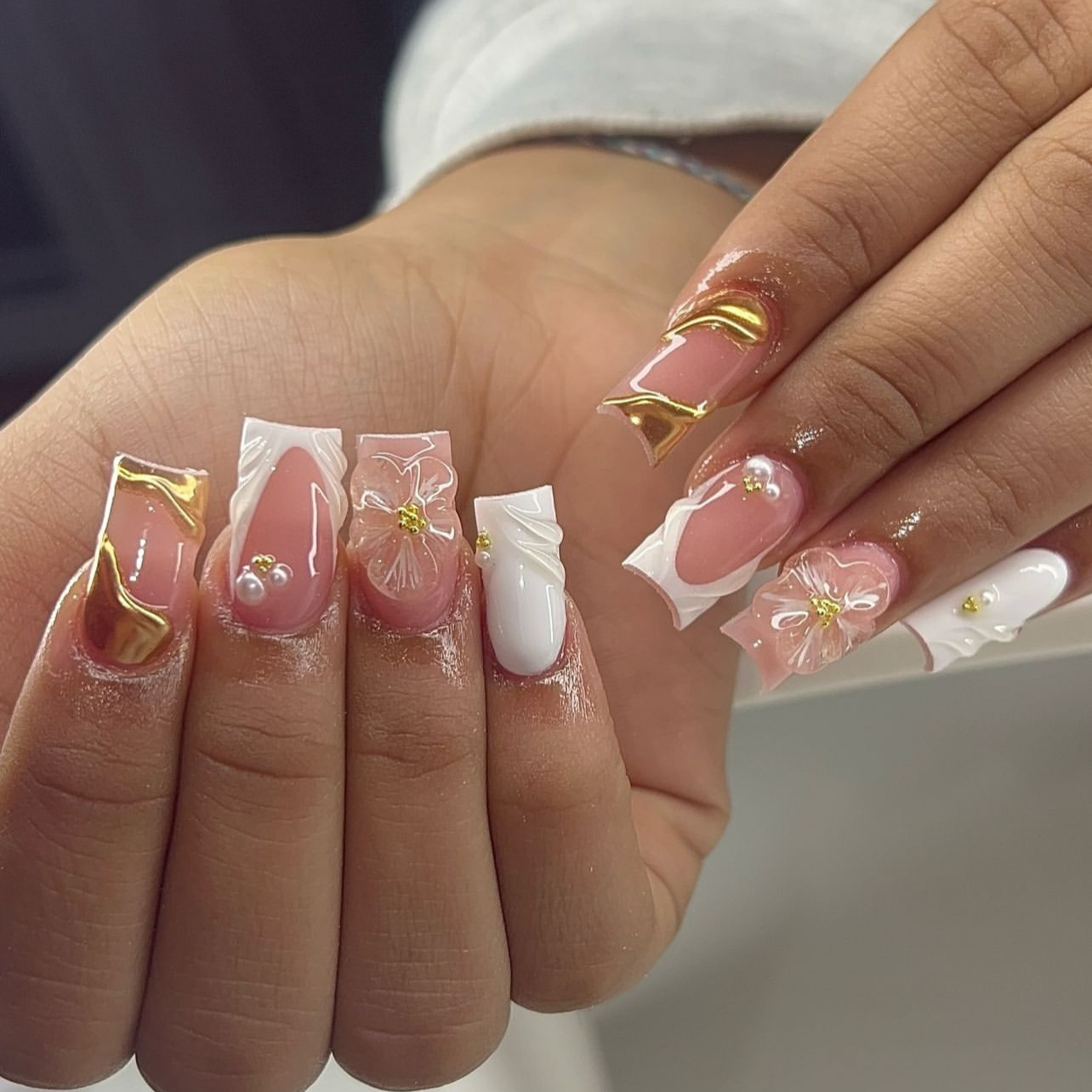 24 Buah Kuku Tekan Persegi Dap - Pressed Flower Art ulasan dan harga