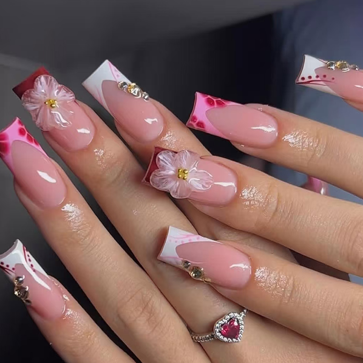 24 Buah Kuku Tekan Persegi Dap - Pressed Flower Art ulasan dan harga