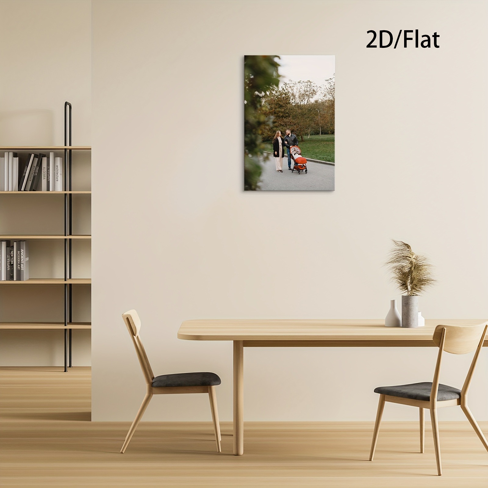 1 buah Poster Berbingkai Kayu, - Engraved Wood Frame ulasan dan harga