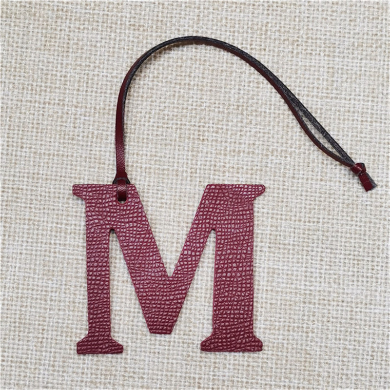 XMESSUN Gantungan Kunci Huruf  - Monogram Keychain Leather ulasan dan harga