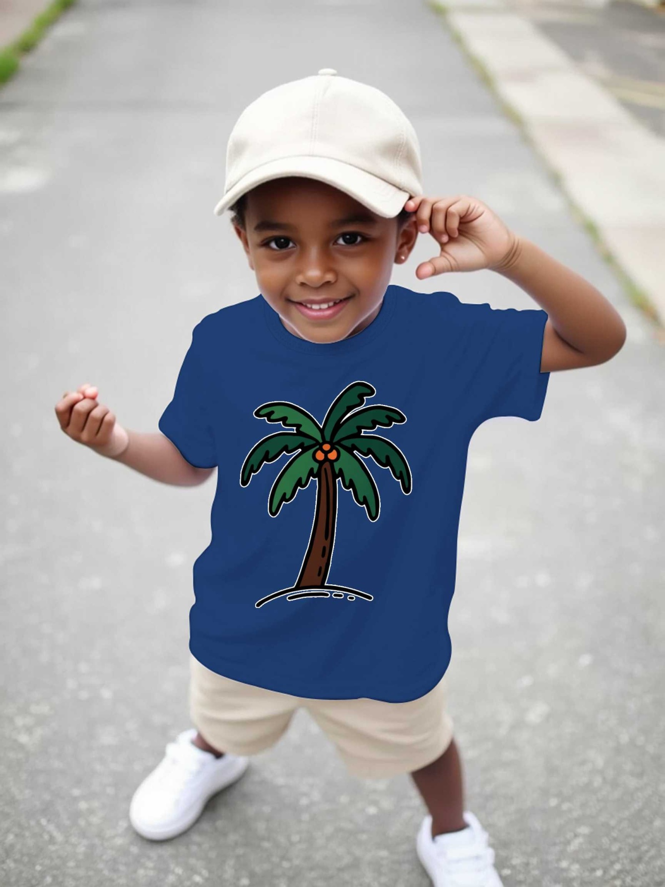 Kaos Cetak Grafis Pohon Kelapa - Family Tree Print ulasan dan harga